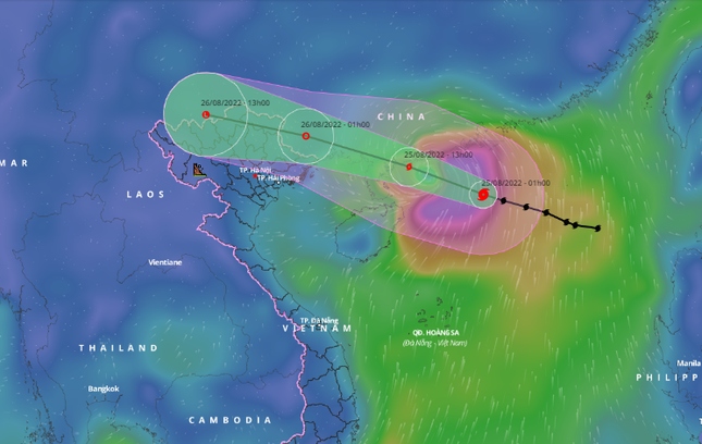 Storm Maon moves closer, rain starts in northern Vietnam